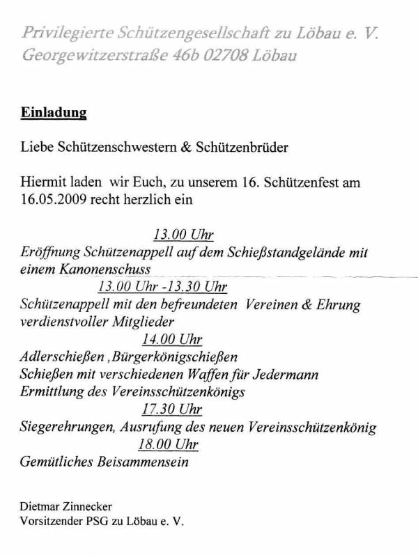 Einladung Löbau