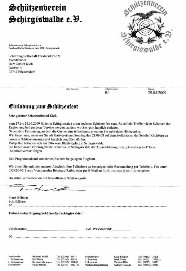 Einladung