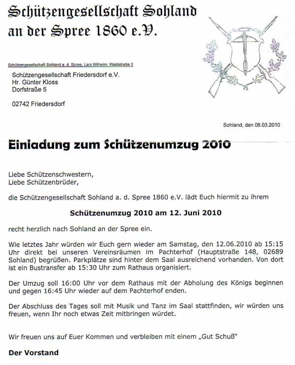 Einladung